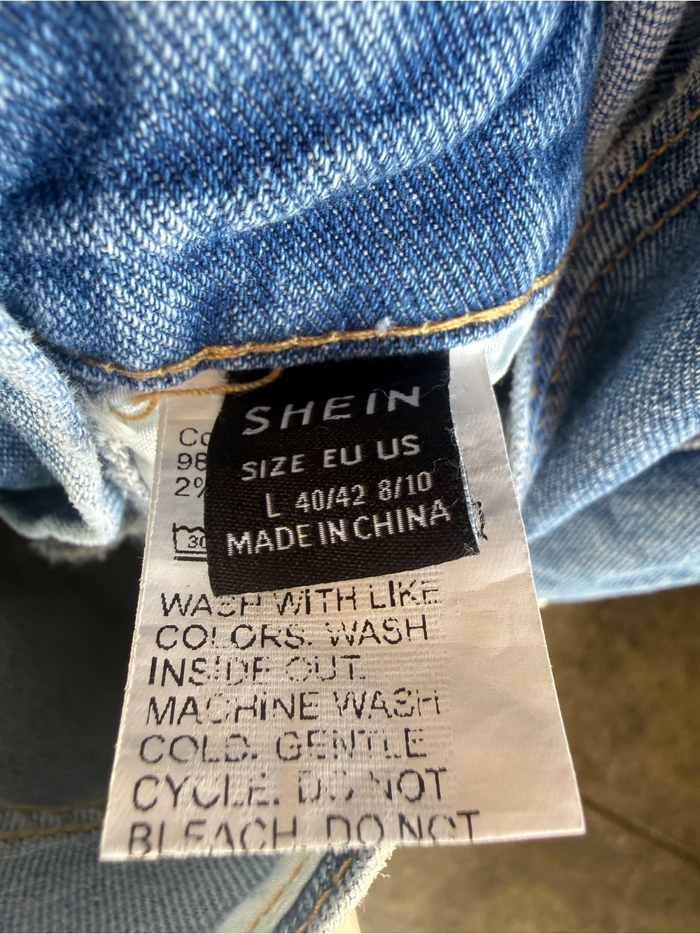 SHEIN denim shorts overalls - Picture 6 of 7